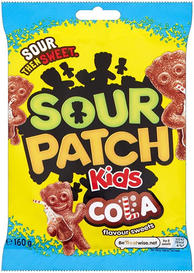 Sour Patch Kids Cola Sweets Bag, 160 g