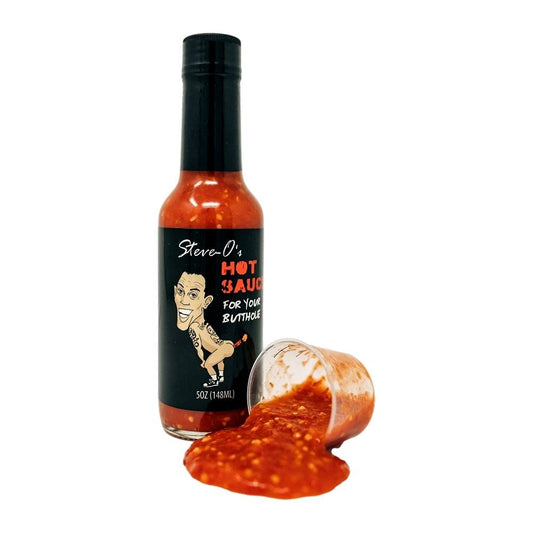 Steve-O's Hot Sauce For Your Butthole | Garlic Habanero Hot Sauce (5 oz)