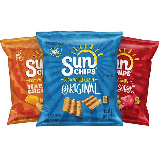 Sunchips Multigrain Chips Variety 1 Ounce Pack of 30