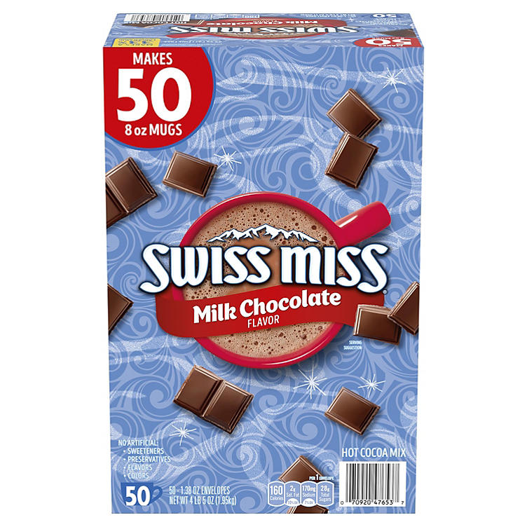 Swiss Miss Milk Chocolate Hot Cocoa Mix Packets (50 ct.)