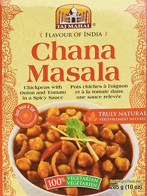 Taj Mahal Chana Masala - Ready to Eat (Chickpeas), 285 Grams