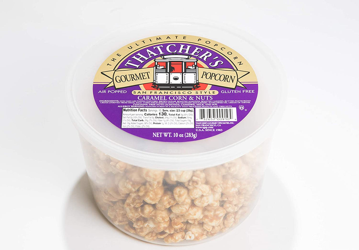 Thatcher's Gourmet Specialties Popcorn, Caramel Corn and Nuts, Gluten Free 10-Ounce (pack of 12)