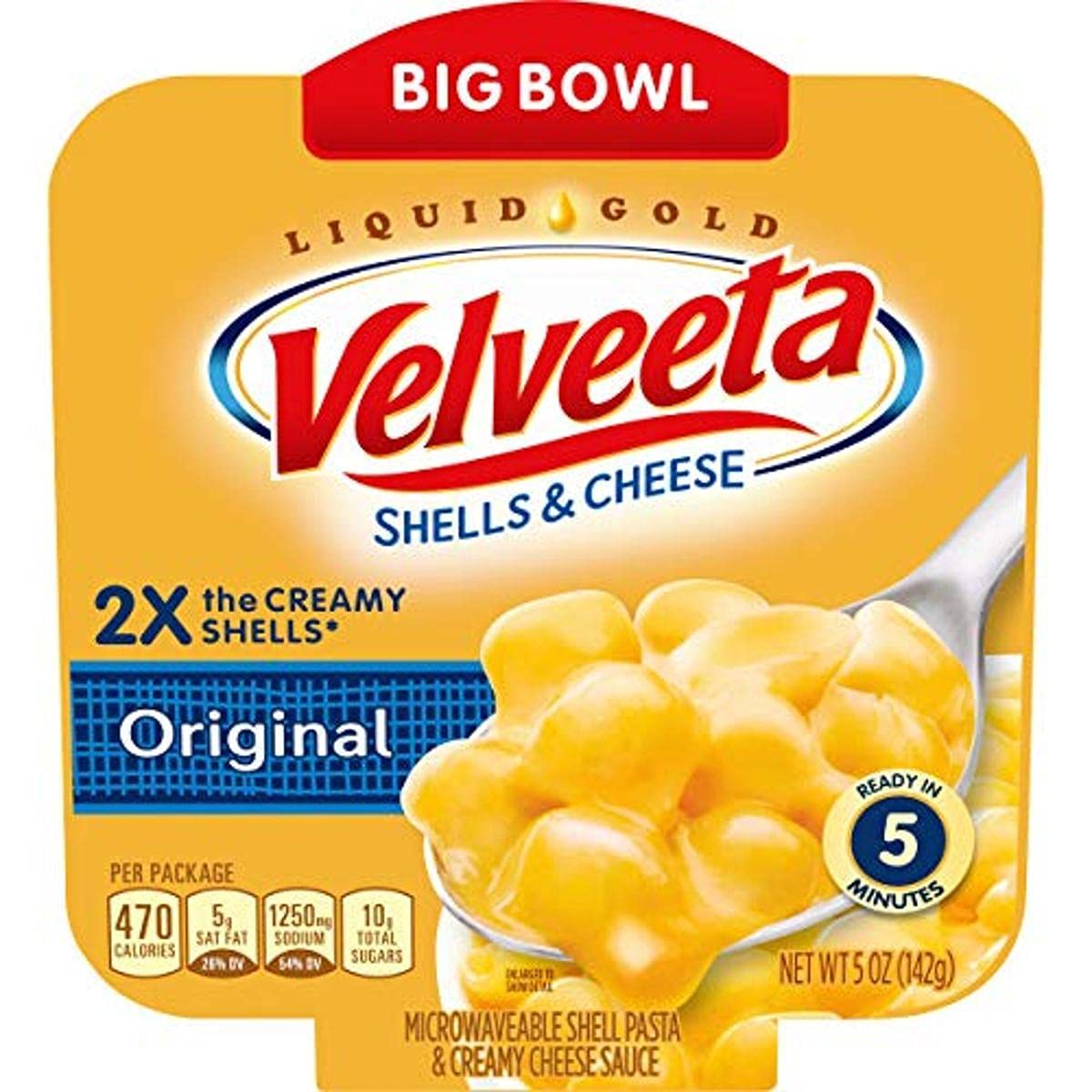 Velveeta Original Shells & Cheese 5 oz. Microwavable Bowl