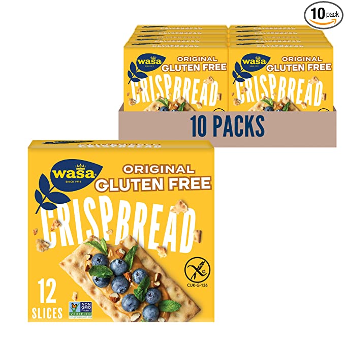 Wasa Gluten Free Original Crispbread, 5.4 Ounce (Pack of 10) Swedish