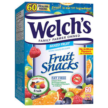 Welch’s Fruit Snacks, 60 × 22 g