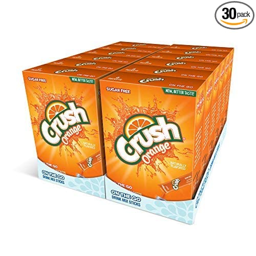 Crush - Powder Drink Mix - Sugar Free & Delicious (12 Pack 72 Sticks) Wholesale 7 Flavours - Wholesale