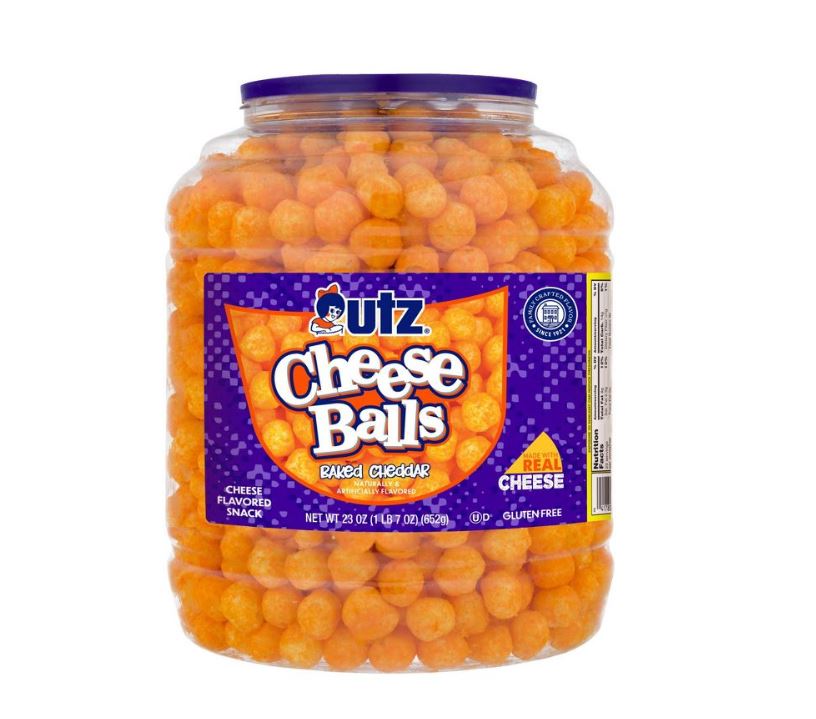 Utz Cheese Balls Cheddar Barrel - USA - Rare Exotic